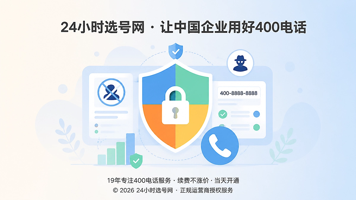 抽象控制台与盾牌锁图标，示意企业守住400电话后台控制权